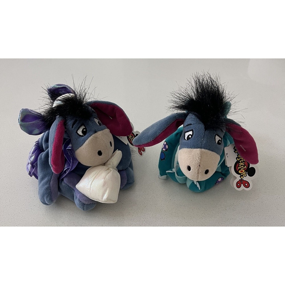 Disney Eeyore 9" Dinosaur And 7" Sugar Plum Fairy Plushes Toys 2 With Tags